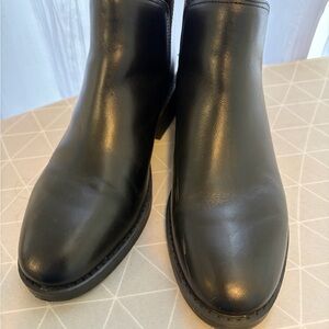 Lands' End Women's Classic Black Ankle Booties